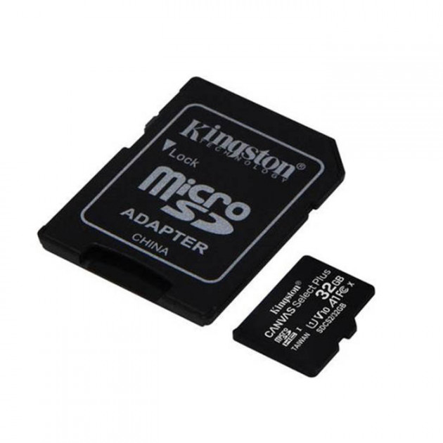 Kingston 32GB microSDHC CANVAS Plus - UHS-I class 10 Gen 3 + SD adapter