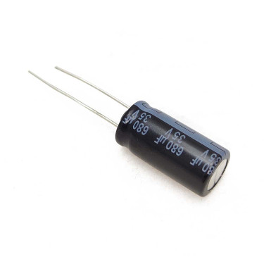 Capacitor 680uF 35V - Ø10x20mm