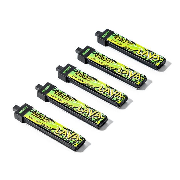BetaFPV Lava II 280mAh 1S 95C HV (5pcs)