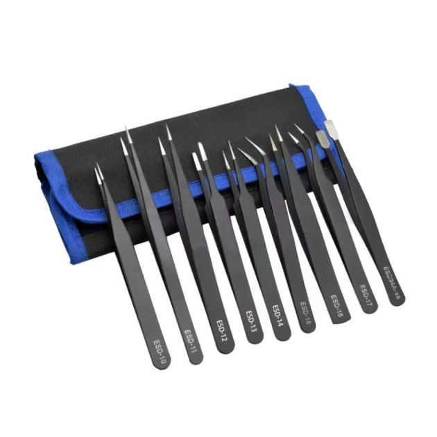 ESD Tweezers Set (9 pcs)