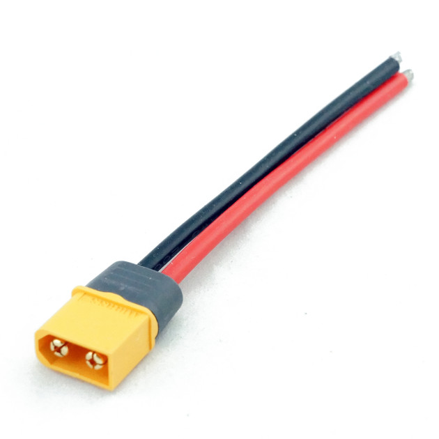 Amass XT60 male with 12AWG 10cm cable