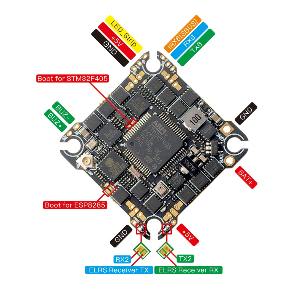Happymodel Super F405HD 20A AIO (FC+ESC+RX) ELRS | Rotorama