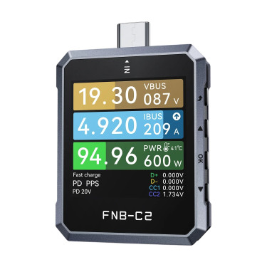 Fnirsi FNB-C2 USB Tester for Charging and Charging Protocols
