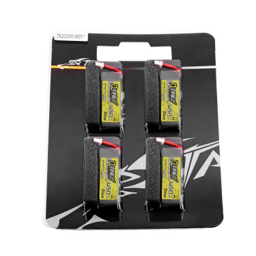 Tattu R-Line 450mAh 1S 95C HV BT2.0 (4pcs)