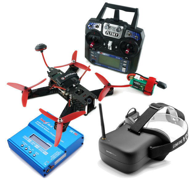 Mini 210 set RTF with FPV, RC, battery and headset