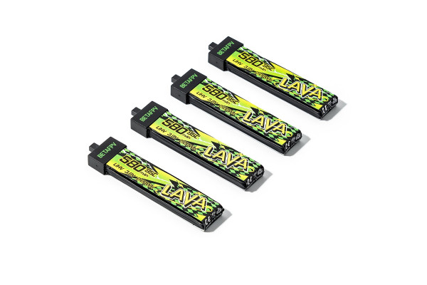 BetaFPV Lava II 580mAh 1S 95C HV (4pcs) | Rotorama