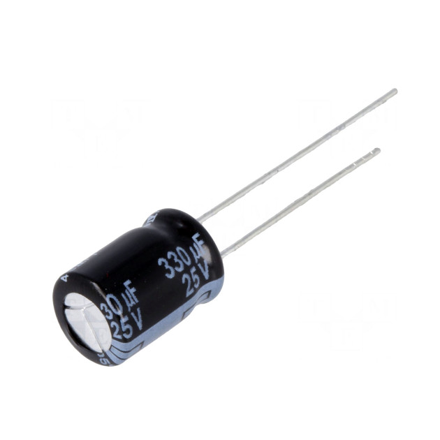 Capacitor 330uF 25V - Ø8x12mm