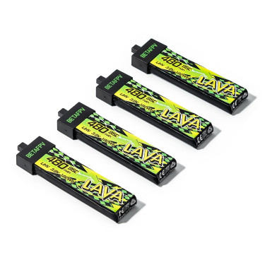 BetaFPV Lava II 480mAh 1S 95C HV (4pcs)