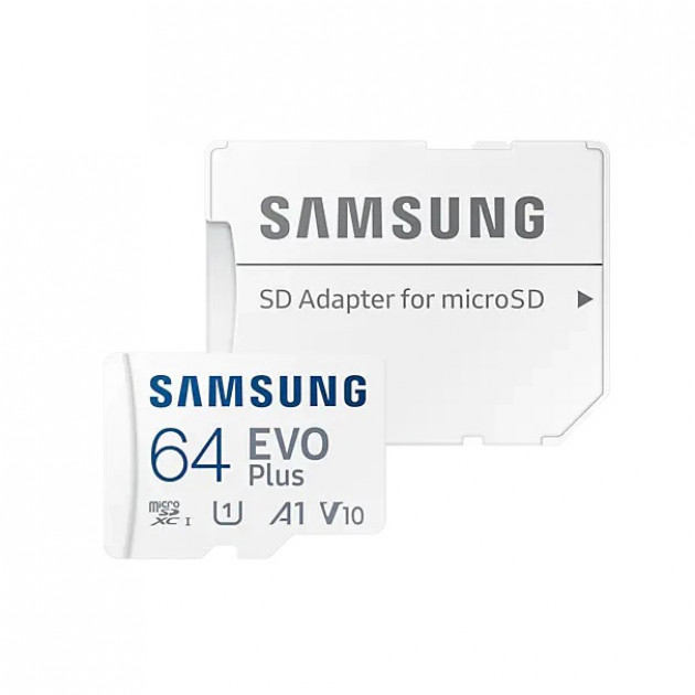 Samsung MicroSDHC card 64GB EVO Plus + SD adapter