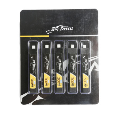 Tattu 300mAh 1S 75C HV BT2.0 (5pcs)