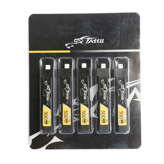Tattu 300mAh 1S 75C HV BT2.0 (5pcs)