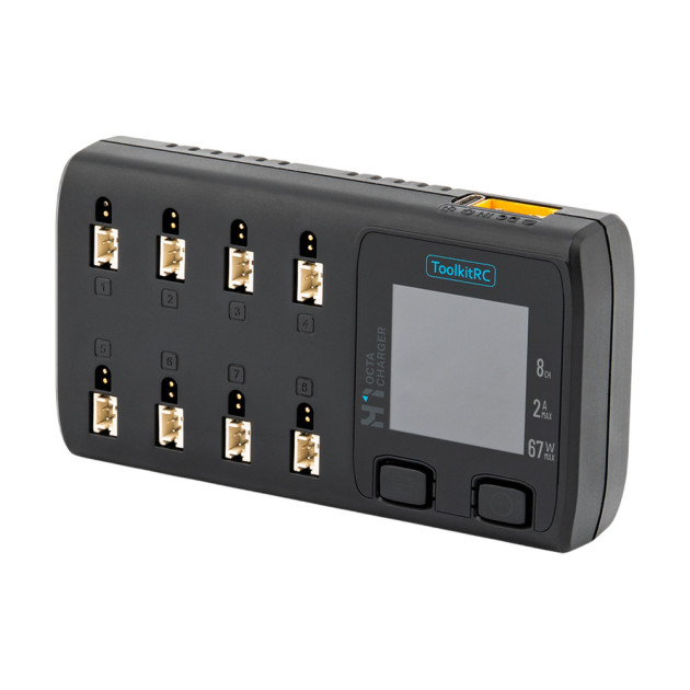 ToolkitRC H1 8x 1S PH2.0/BT2.0 charger